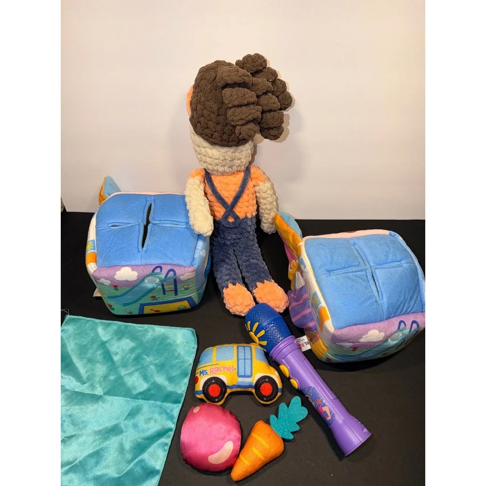 Ms Rachel Inspired Toy Bundle Crochet Doll Sensory Surprise Box Microphone